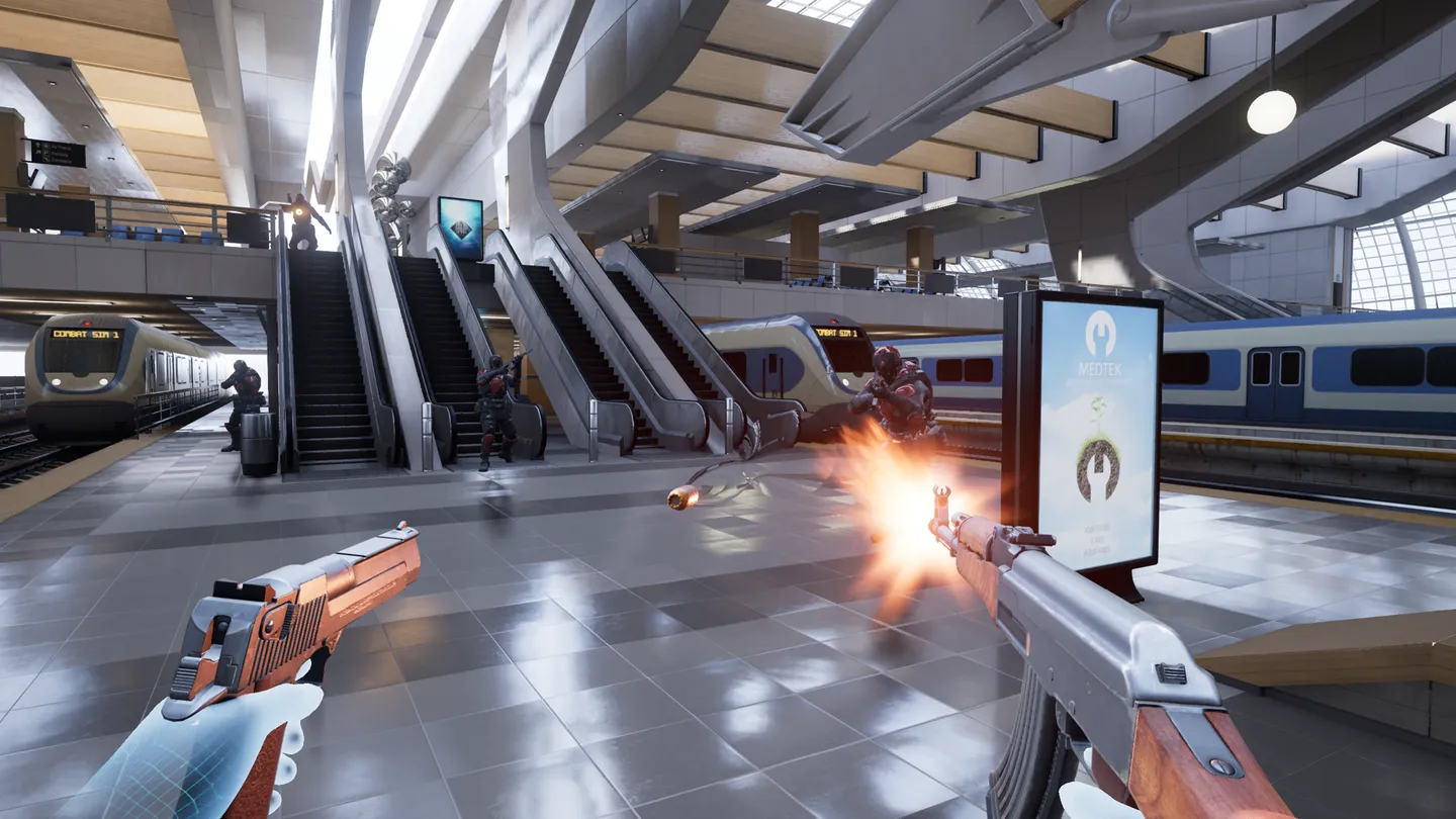 Oculous Rift Controllers Bullet Train on Oculus Rift | Rift VR Games | Meta Store