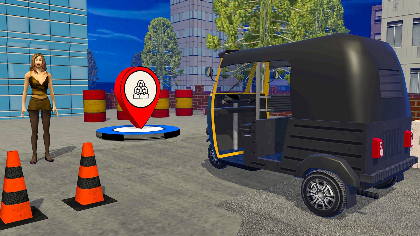 #3. Tuk Tuk Auto Rickshaw Driving (Meta) 由: FLAG GAME STUDIO