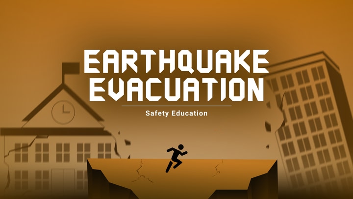 Safety Education : earthquake evacuation