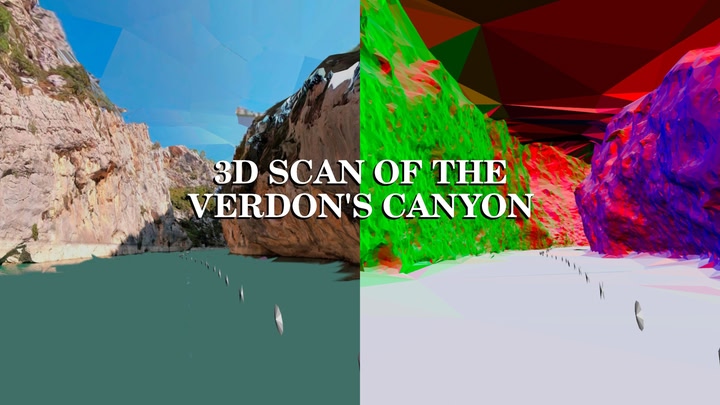 3D scan of the Verdon’s canyon