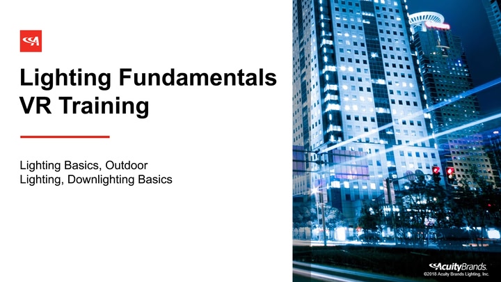 Lighting Fundamentals Training 2021