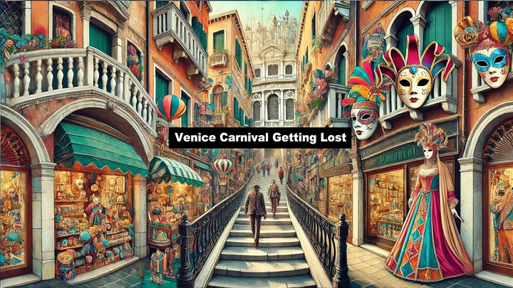 VR Travel Venice Carnival Getting Lost