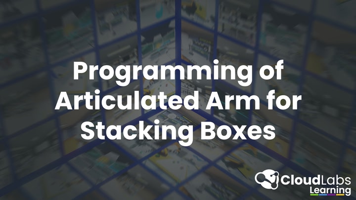Programming of an articulated arm for stacking boxes