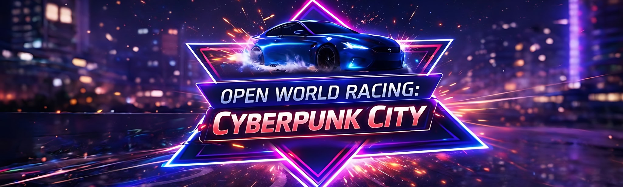 Open World Racing: Cyberpunk City
