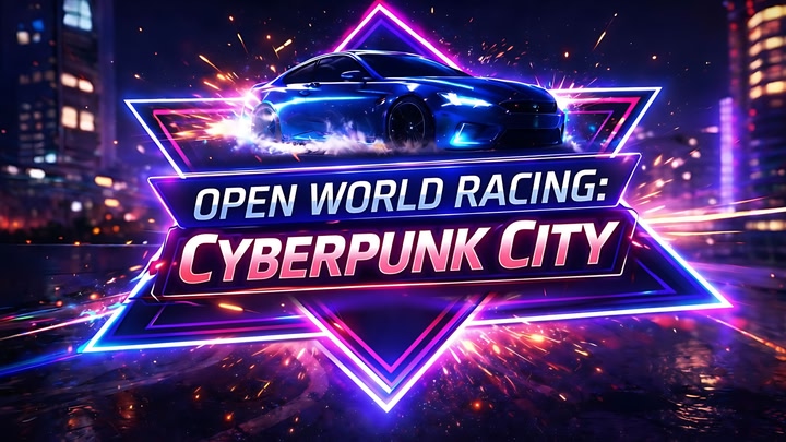 Open World Racing: Cyberpunk City
