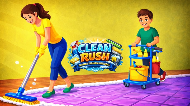 Clean Rush: Ultimate Cleaning Challenge