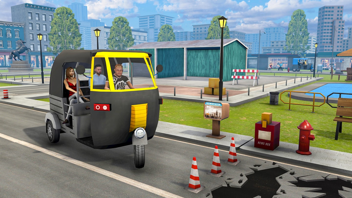 #6. Tuk Tuk Auto Rickshaw Driving (Meta) 由: FLAG GAME STUDIO