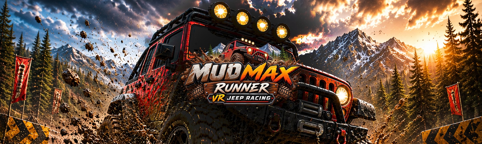 Mud Max Runner - VR Jeep Racing Game