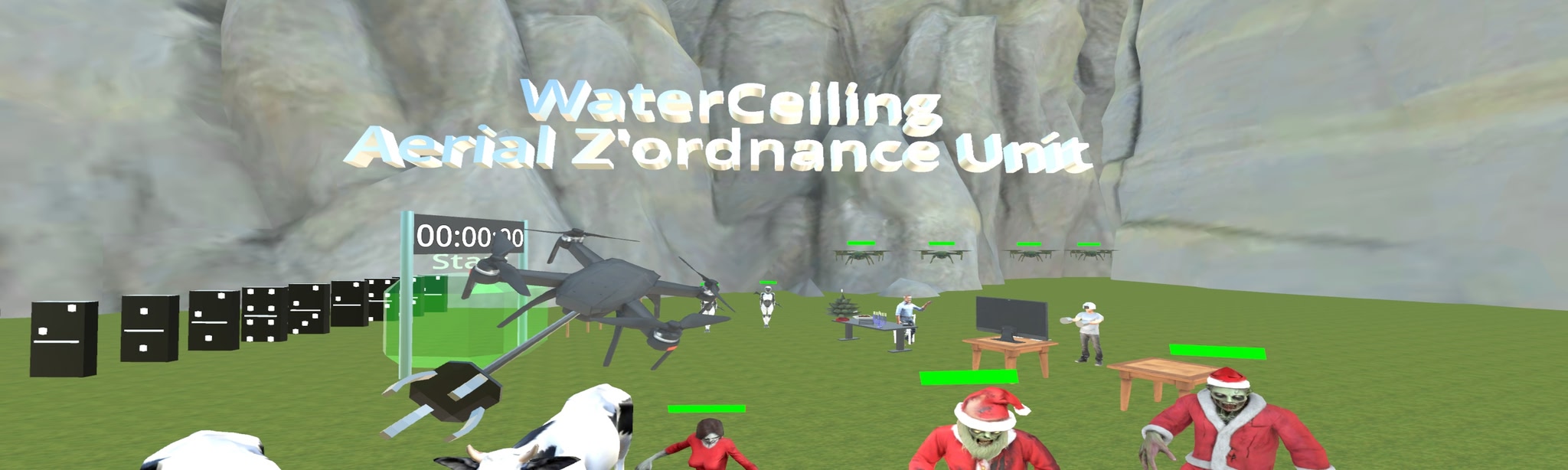WaterCeiling’s Aerial Z’ordnance Unit