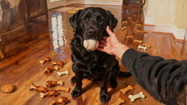 My puppy: Black Labrador