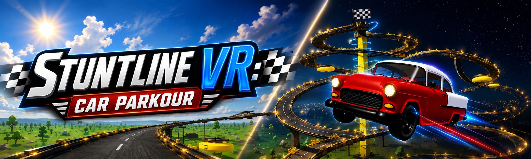 VR Car Driving Parkour: Stuntline
