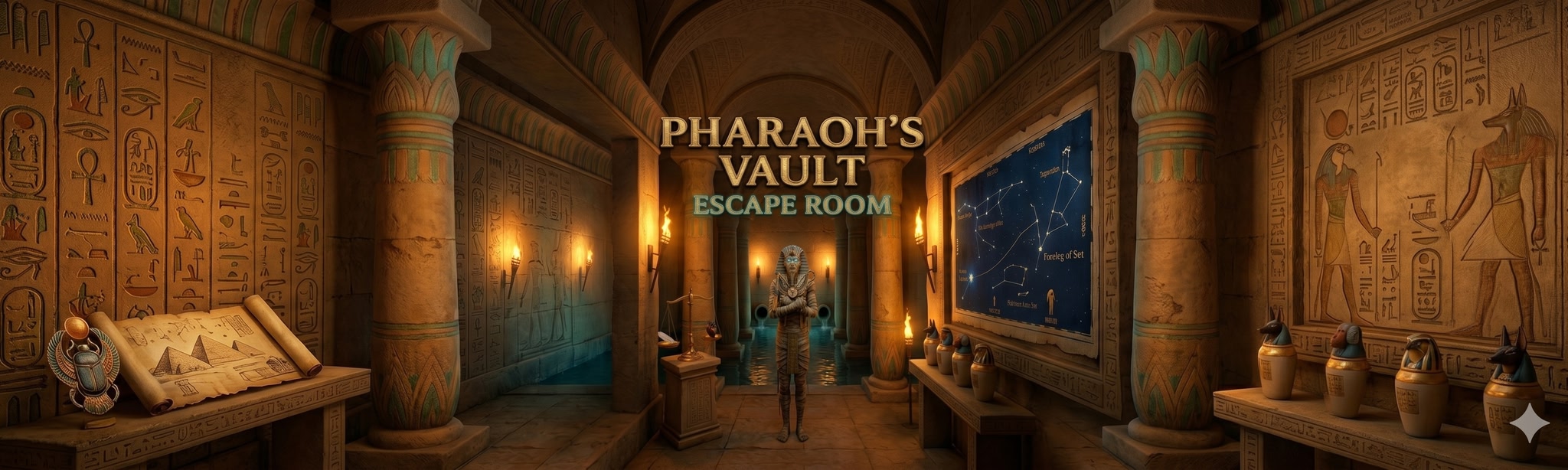 Pharaoh’s Vault Escape Room