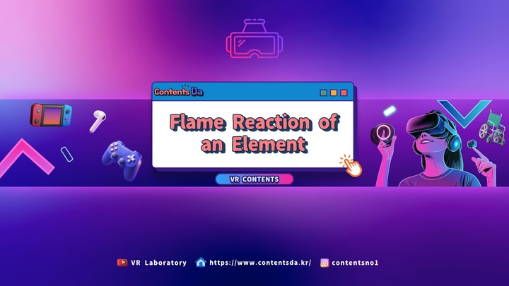 Flame Reaction of an Element(Firework) - ContentsDa Chemical Experiment
