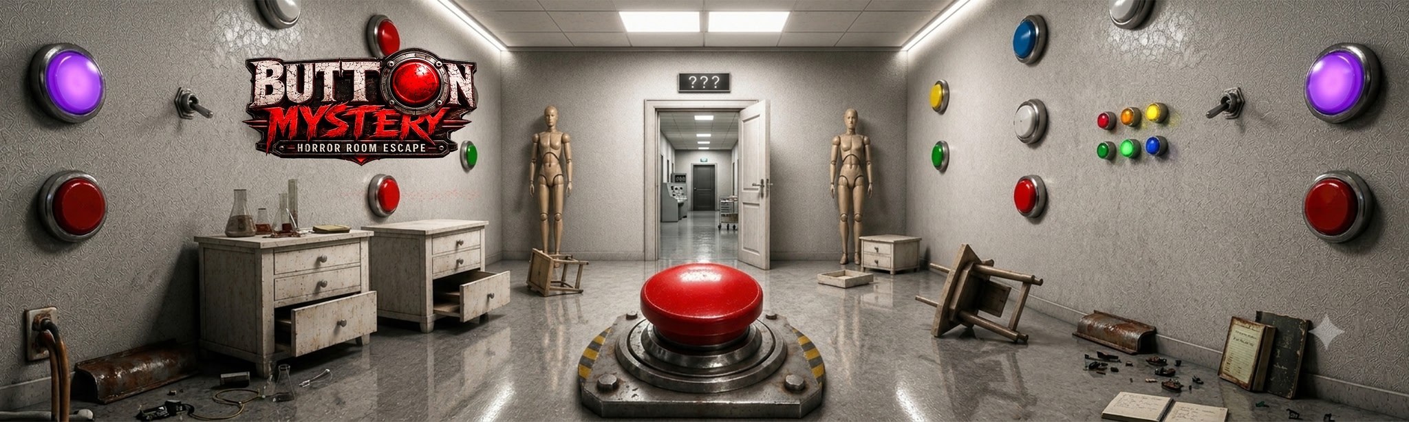 Button Mystery: Horror Room Escape