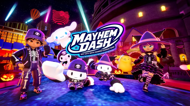 Mayhem Dash with Sanrio characters